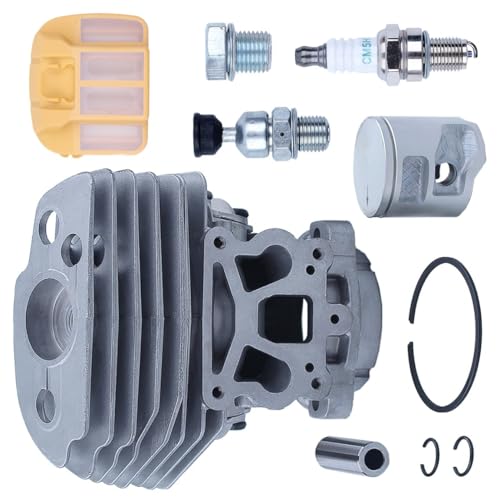 545 550 43mm Cylinder Piston Air Filter Assembly Kit Fit For Husqvarna 545 545XP 550 550XP 550XPG 2-Stroke Chainsaw Spare Parts