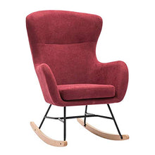 KLNBV Rocking Chair Rocking Chair Rocker Relax Chair Lounge Chair Recliner Relaxing Backyard Or Balcony Chair with Padded Seat