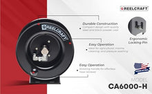Reelcraft CA6000-H - Hand Crank Pressure Wash Reel, 1/4" x 100ft (3/8" x 50ft) 5000 psi