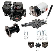Log Splitter Build Kit - 15 hp Electric-Start Engine, 28 GPM Pump, Auto-Return Valve, Coupler & Hardware