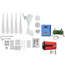 2000W Wind Turbine Generator Kit 12V 24V 48V Windmill With Controller And Inverter Power Supply Kit Free Energy Windmill Horizontal Axis Wind Turbine Generator Household 3-Phase Generator(48V)