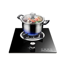 Built-in Gas Stove 1 Burner, 4.0/KW Fire Power Cast Iron Pot Holder With FFD Protection, Tempered Glass Gas Single Stove For Home Kitchen, Camping And Travel (Size : LPG)