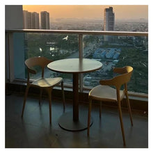 GLigeT Balcony Table and Chair Set Leisure Garden Furniture Sets Outdoor Patio Balcony Table and Chair Waterproof Sunscreen Simple Plastic Chair Bistro Table Set (Color : 4 Chairs 1 Table-G)
