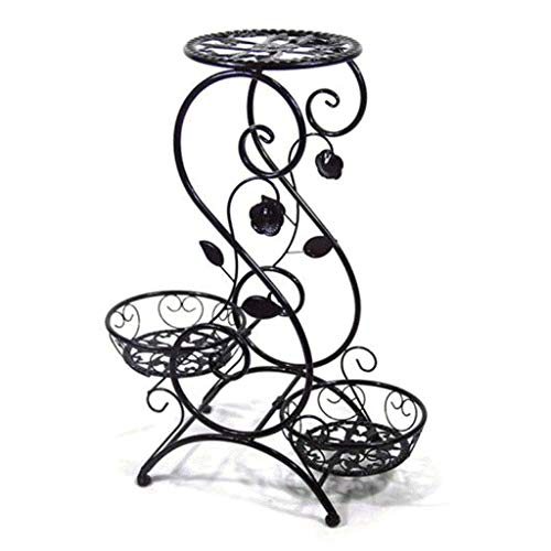 MIIKHI Plant standFlower Stand Tiered Classic Plant Stand Decorative Garden Patio Standing Plant Flower Pot Shelf Display Shelf Holds Flower Pot with