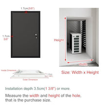 Vibeo Large Wall Access Panel, Air Conditioning Access Door, Metal Plumbing Service Door, Hydrant Hidden Door, Insulation Attic Access Door(Dark Gray,28x47in/700x1200mm)