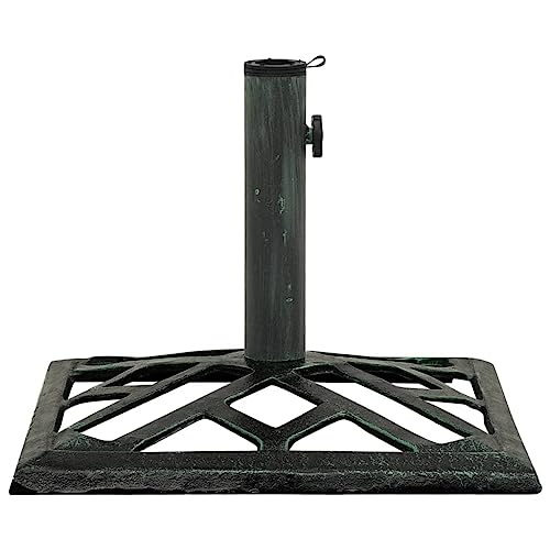 JHNKOJ Umbrella Base Green 44X44X31 Cm Cast Iron