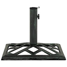 JHNKOJ Umbrella Base Green 44X44X31 Cm Cast Iron
