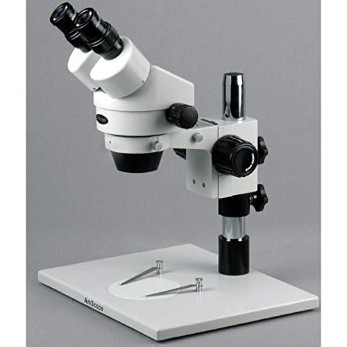 AmScope Professional Binocular Stereo Zoom Microscope 7x-90x White