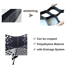 MLYAYE Slopes Steep Hills Retaining Wall Geo Grid for Landscaping, Anti-Deformation Anti-Slip Garden Lawns Pea Gravel Stabilization Pad for Farms/Earthwork - HDPE(6"/15cm high,6m x 10m (20ft x 33ft))