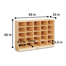 Jonti-Craft 25 Cubbie-Tray Mobile Storage Yellow