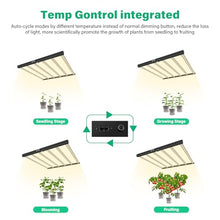 SZHLUX 720W LED Grow Light, Dimmable Full Spectrum Grow Lamp, Foldable 6-Bar Plant Growing Light for Indoor Plants, High PPFD Grow Lights for Hydroponic Greenhouse Veg Bloom