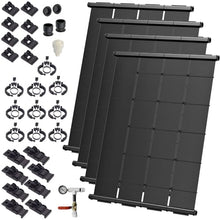 Industrial Grade Solar Pool Heater DIY Kit - Superior High-Wind Strapless Mounting System & Maximum Freeze Resistance (4-4'x12.5' / 200 Square Feet)