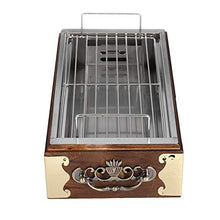 Portable Wood Stainless Steel Bbq Grill Food Barbecue Cooking Tools Charcoal Stove Camping Kitchen Accessor