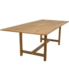 Amazonia Angus Deluxe 9-Piece Rectangular Patio Dining Set Teak Wood White Chairs