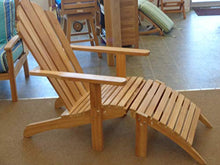 Windsor Teak Furniture Premium Grade A Teak Adirondack Chair with Ottoman