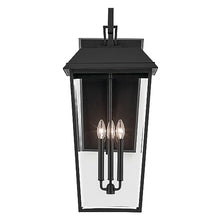 Kichler Mathus 3-Light Outdoor Wall Light Textured Black