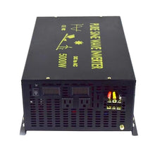 RCTCBRZVTW 5000W Pure Sine Wave Solar Inverter 12V 220V Battery Solar Panel Wind Generator Power Bank Converter 24/48VDC to 110/120/240VAC(36V,110V)