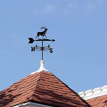 Weather Vane Animal Deer Weathervane Stainless Steel Wind Direction Indicator Professional Measuring Tools Durable Retro Farm Scene Garden Stake (Deer 1) (Owl)