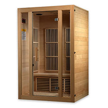BOTARO Maxxus Saunas MX-J206-01 Seattle Carbon Far Infrared Sauna for 2 Persons Hemlock Wood