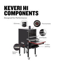 Keveri H1 Inox | | Multi-Purpose Stainless Steel Charcoal Oven | Grill, Smoker, Roast, Bake, Pizza Oven