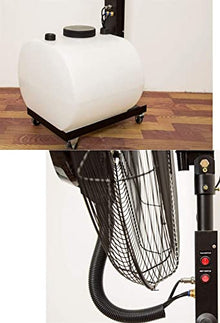 DFEDHF Industrial Misting Fan with Oscillating Cooling Mist Humidifier Adjustable Speed Misting Cooling Fan for Home Office and Restaurant Mobile Atomization Stand Fan in W