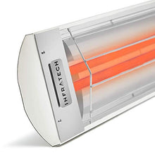 Infratech CD-3024 WH Stainless Steel 33” Dual Element Fixture Electric Patio Heater 3000 Watt, 240 Volt, White Finish