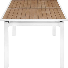Meridian Furniture 365-T Nizuc Collection Modern | Contemporary Outdoor Patio Extendable Dining Table with Durable Aluminum Frame