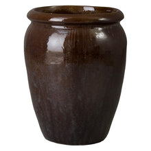 Emissary - Large Convex Planter, Variegated Olive 20.5x26.5 H