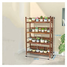ZOCWJK 4 Tier Plant Stand Pot Display Holder Flower Shelf Multi Level Ladder Plant Display Stand,