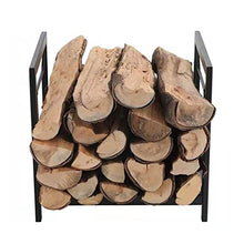 WXPWAMZ Fireplace Log Holder- 17 Inch Small Firewood Rack Indoor, Indoor Outdoor Wood Rack to Store Logs, Patio Firewood Storage Holder for Fireplace Pit