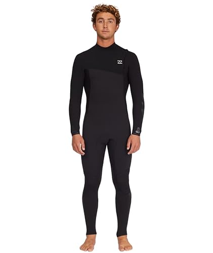Billabong Mens 3/2mm Revolution Natural Zipperless Fullsuit Wetsuit Black