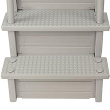 Aqua Select Anti-Slip in-Pool Steps with Outside Flip-Up Ladder