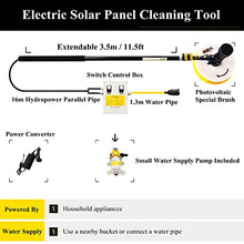 OTHZON Cleaning Brush Electric Pool Cleaning Brush W/Adjustable Brush Head, Extendable Window Cleaning Pole Cleaner Kit, Photovoltaic & Solar Panel Cleaning Tool,3.5M / 11.5Ft