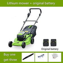 Lawn Mower - 37 cm Cutting Width 40 Litre Grass Box Close Edge Cutting Rear Roller Central Height Adjust -Weeder+Original Battery