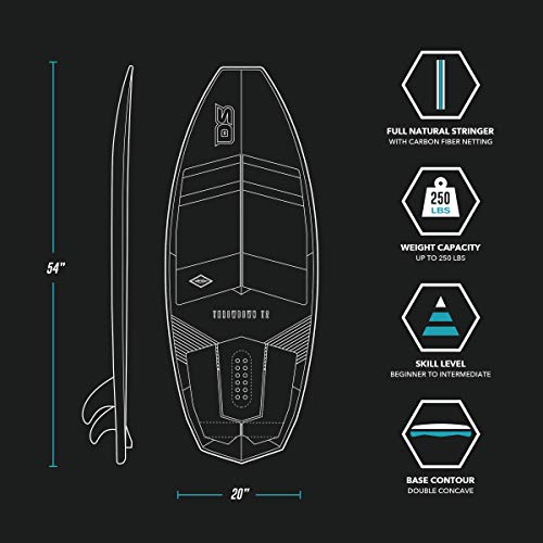 Driftsun Wakesurf Board - 4' 6" Length Custom T2 Throwdown Wake surf