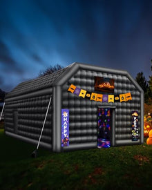 VEVOR Inflatable Nightclub Party Tent with Disco Lights, 26.2 x 19.7 x 13.1 Ft, Black