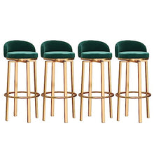 IPSU Swivel Bar Stools Set of 4 Green
