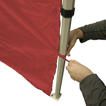 Vispronet 10x20 Steel Canopy Tent Kit Red - Wind Resistant Up to 25mph, Includes Walls and Accessories