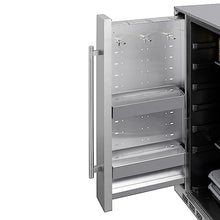 Summit 24-Inch 3.1 Cu. Ft. Shallow Depth Outdoor Compact Refrigerator W/Slide-Out Storage Compartment - BCR19924