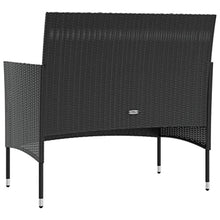 KPOUTRFG 8 Piece Outdoor Lounge Set with Rectangular Patio Seating Made of Weather Resistant PE Rattan Furniture for Garden and Terrace