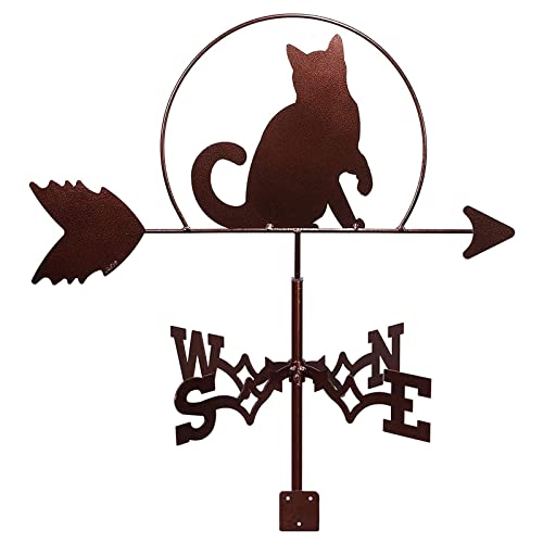 Animals Weather Vane Farm Scene Vintage Weathervane Hollow-Carved Design Wind Direction Indicator Practical Professionnel Measuring Tool Easy to Assemble A 35X50CM (B 35X50CM) (D 35X50CM)