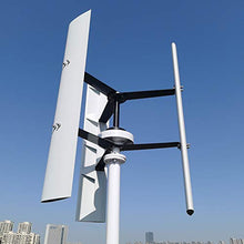 NINILADY 600W Vertical Wind Power Turbine Axis 12v 24v 48v Wind Generator with MPPT Controller for Homeuse Free Energy (48V with Free Controller)