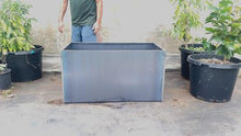 Extra Wide Corten Steel Planter Trough