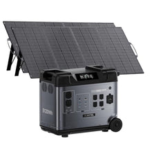 5120Wh Large Capacity Solar Generator,Portable Power Station P5000 Plus With 2X400W Solar Panel, 5x3600W AC Output (6000W Surge),1000W MPPT Solar for Emergency, Home Backup