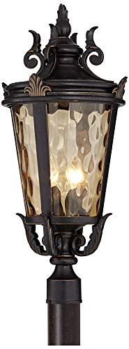 Casa Marseille 28" Bronze 4-Light European Outdoor Post Light Fixture