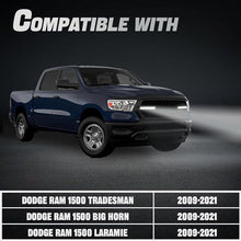 LED Front Bumper Grille Grill Light w/Wiring Harness Kit Plug and Play Compatible with Dodge Ram 1500 Tradesman/Big Horn/Laramie 2019 2020 2021