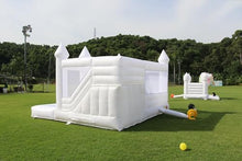 Okayego 15x15FT White Bounce House Castle with Slide & Ball Pit