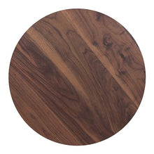 Alto Bistro Table Brown & Gold, Brown Dining Table, Modern Style, Faux Wood MDF Round Shape Tabletop, Steel, Indoor Dining, 23.6" W x 23.6" D x 29.9" H