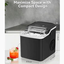 Ice Makers Countertop Portable Small Ice Machine with Self-Cleaning 9 Cubes Ready in 7 Mins