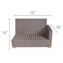 Royal Teak Collection SB2L-SPA Sanibel Left Arm Sectional Sofa, Spa Seat
